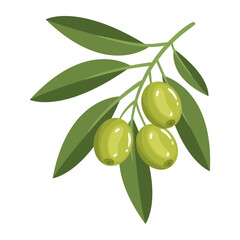 Sticker - olive leaf tree