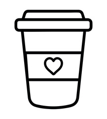 Poster - takeaway cup coffee food