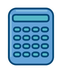 Canvas Print - calculator school icon