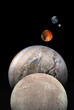 © allen - Earth moon Mars  Jupiter. Europa