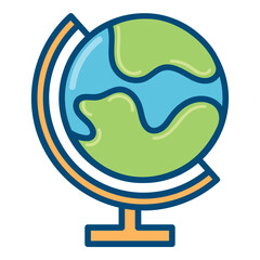 Wall Mural - school globe map