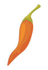 Poster - chili leaf nature icon