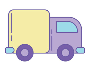 Sticker - delivery truck icon