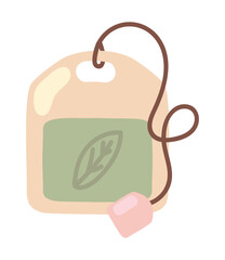 Wall Mural - teabag icon isolated