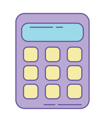 Poster - calculator icon isolated