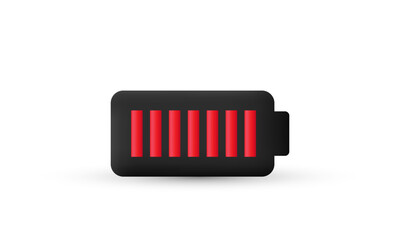 illustration creative modern icon battery charging object symbols isolated on background