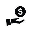 © Dian Elvina - hand, money coin, finance and business icon