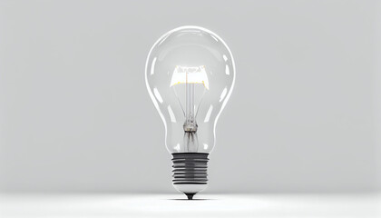 Wall Mural - Light bulb on background