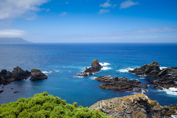 Wall Mural - Ortigueira cliffs and atlantic ocean, Galicia, Spain