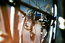 Close-up Of Bicycle Wheel