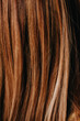© Pornthep - Close up of brunette or brown hair. Female long brown hair. Background with copy space. Selective focus.
