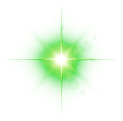 Canvas Print - abstract green light element