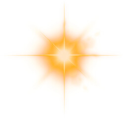 Canvas Print - yellow sun and star
