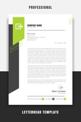 Wall Mural - Business Professional and modern corporate letterhead template 