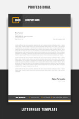 Wall Mural - Business Professional and modern corporate letterhead template 