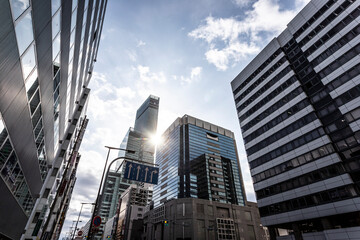 Poster - Osaka skyscrapers in Japan.