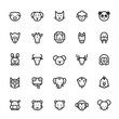 Icon set - Animal and pet line icon