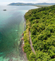 Wall Mural - Rainforest meets the reef in the tropical Daintree National Park