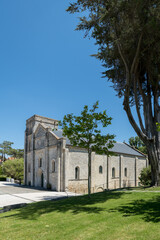 Soulac-sur-Mer (Gironde, France). La basilique Notre Dame de la fin des terres (12e siècle)