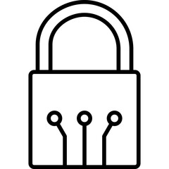 Wall Mural - Padlock  Icon