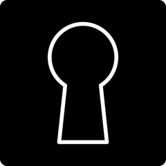 Sticker - Keyhole Icon