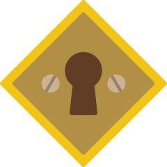 Sticker - Keyhole Icon