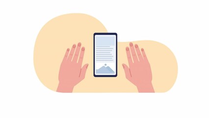 animated responsive design. website updating. dynamic changes. 2d cartoon flat character hands 4k vi
