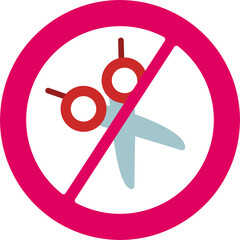 Poster - No Scissors Icon