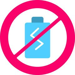 Sticker - No Battery Icon