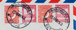 stamp briefmarke papier paper old alt antik vintage retro post letter mail brief pakistan india may mai rot red orange luftpost airmail sichel mond moon star stern gebäude arabisch arabian karachi