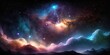 The night sky is full of stars, nebulas and galaxies in the universe, Generative AI