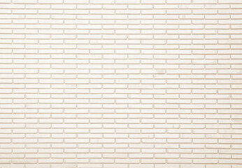 Wall Mural - Empty background of wide cream brick wall texture. Beige old brown brick wall concrete or stone textured, wallpaper limestone abstract.	