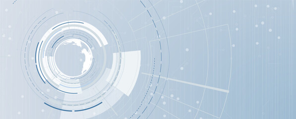 Quantum processing. Deep learning artificial intelligence. Future new technology  for business or science presentation