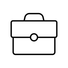 Wall Mural - briefcase icon. business bag icon. suitcase, portfolio symbol, linear style pictogram isolated on wh