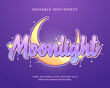 © OreNyee - decorative editable moonlight text effect vector design