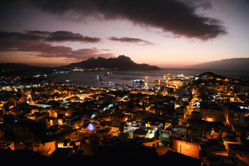 Wall Mural - Mindelo, São Vicente Cabo Verde, Monte Cara