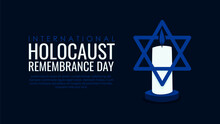 Holocaust Remembrance Day Banner Template