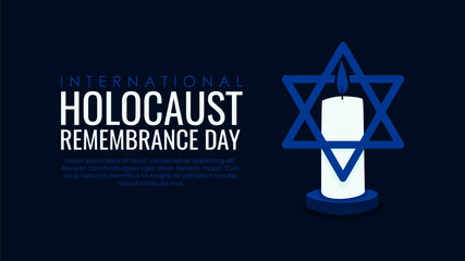 holocaust remembrance day banner template