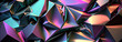 Abstract background with iridescent metal - Generative AI