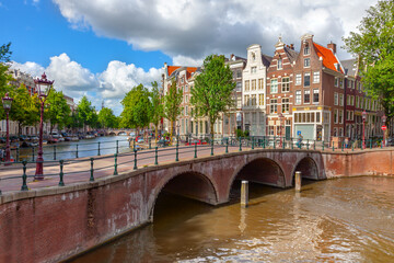 Wall Mural - canal houses of amsterdam