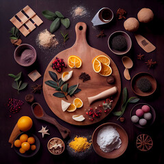 Wall Mural - ingredients for cooking