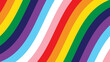 © Vector Archive - LGBTQ Pride Rainbow Background. LGBTQIA+ Gay Pride Rainbow Flag Background. Stripes Pattern Vector Background with Progress Pride Flag Colors. Stock Vector Illustration.