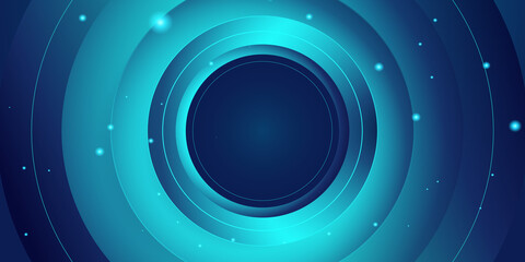 Futuristic technology background.  Blue line wave light screen abstract illustration.
