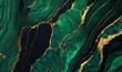 Backround of gold green marble texture for design