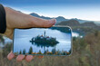 Mobile photography - Lake Bled photographed with a mobile phone