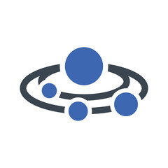 Wall Mural - Solar system icon