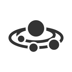 Wall Mural - Solar system icon