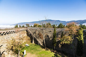 Wall Mural - Cortona, Italy. Inner courtyard of the fortress of Girifalco, XVI century