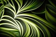 Abstract organic green lines and circels as wallpaper background illustration (Generative AI)