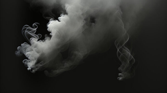煙　スモーク　アニメ調　イラスト調　黒バック　霧　イメージ　暗い
Smoke, anime style, illustration style, black background, fog, image, dark